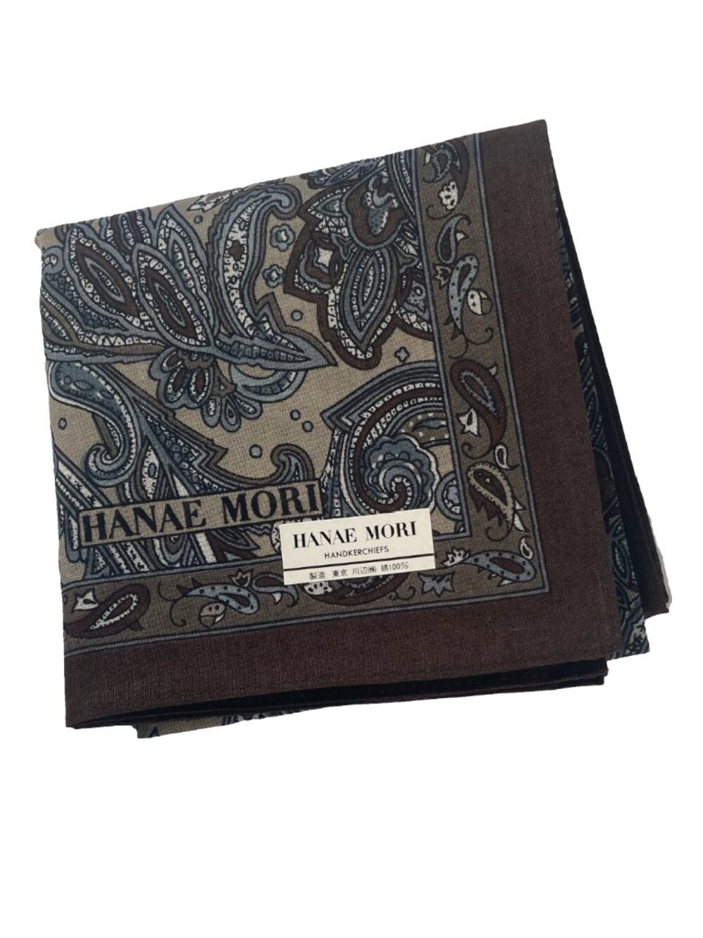 New With Tags Hanae Mori Cotton Handkerchief Scarf